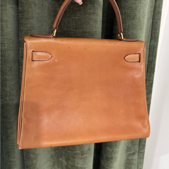 Authentic HERMES vintage KELLY 28 gold Courchevel Circa 1963 🦄 - Picture 2 of 16
